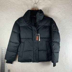 Bass Outdoor Jacket‎ Women's XS Black Stretch Full-Zip Discovery Puffer 7687